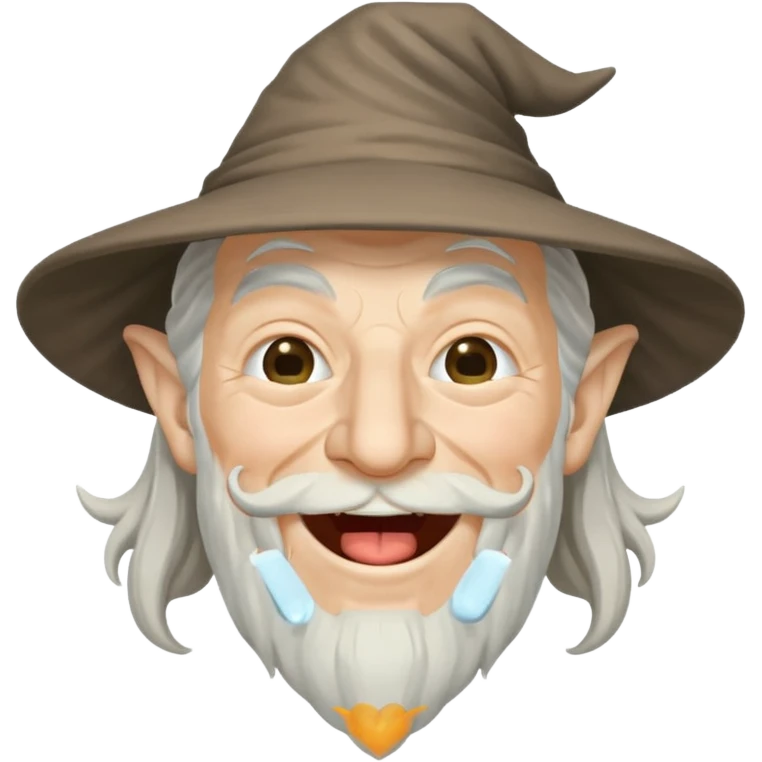 Gandalf laughing emoji