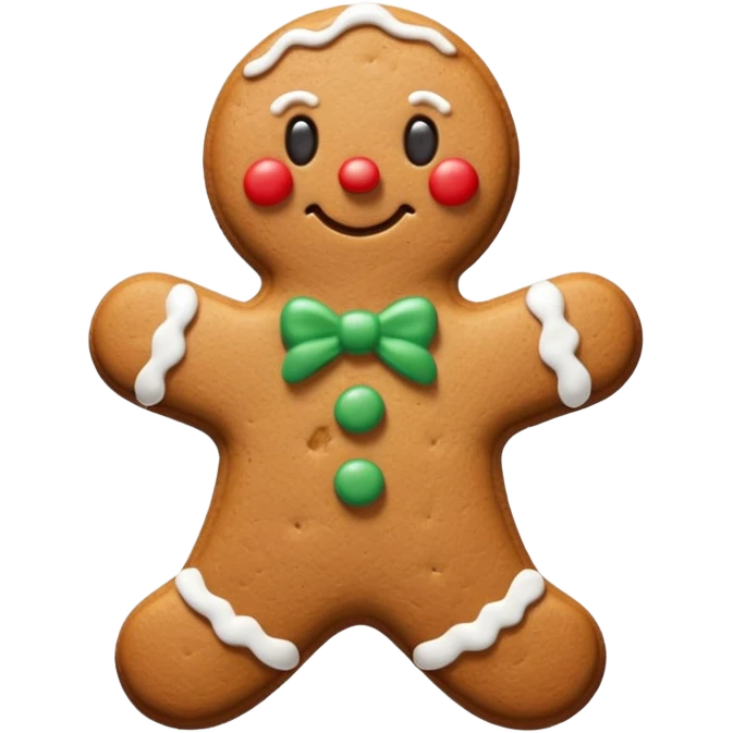 Gingerbread stylised emoji