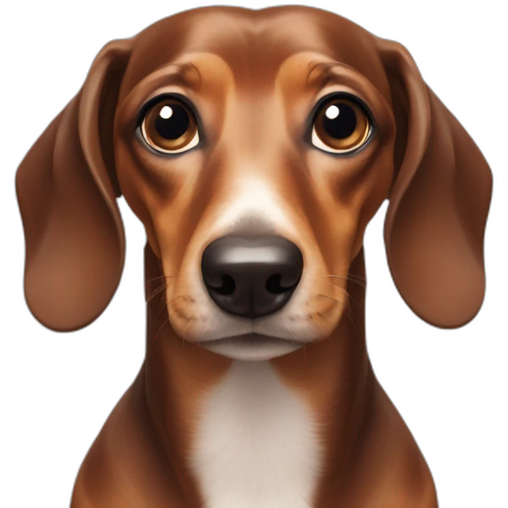 dachshund-looking-pensively-into-the-camera emoji