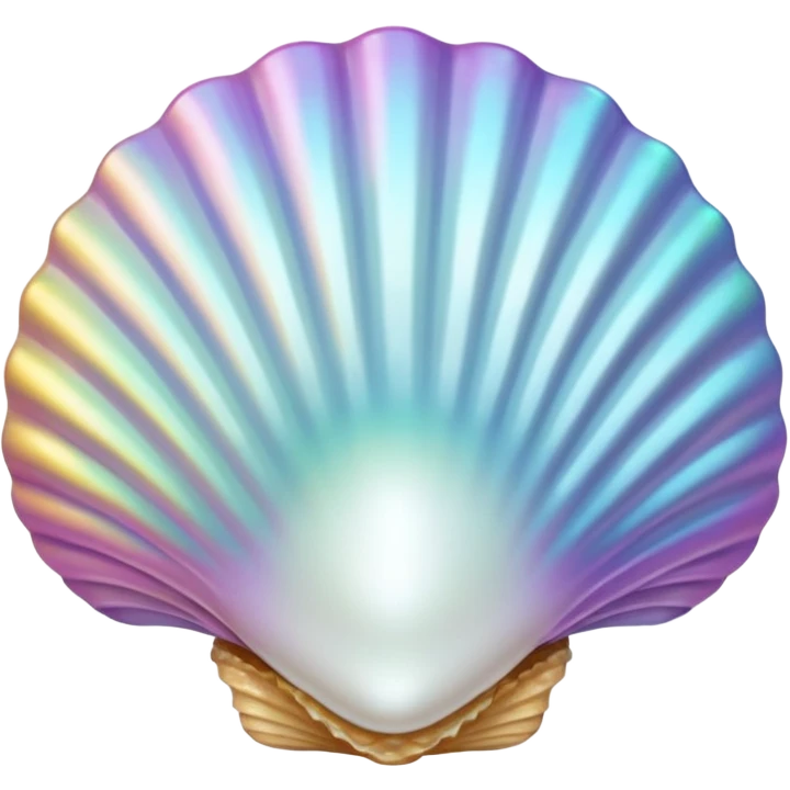 opened sea shell pearl inside emoji
