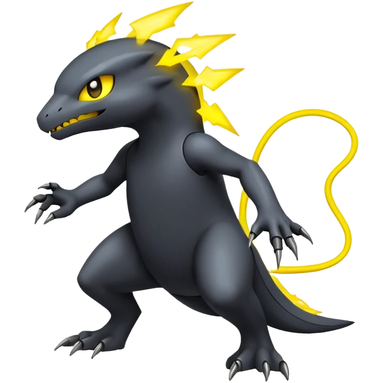 Elemental Dark-type-Electric-type natural Pokémon-Fakémon-creature emoji
