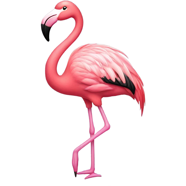 Chic flamingo emoji
