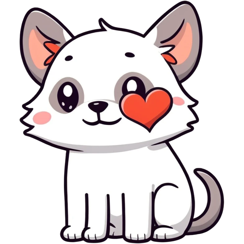 Perrito enamorado  emoji