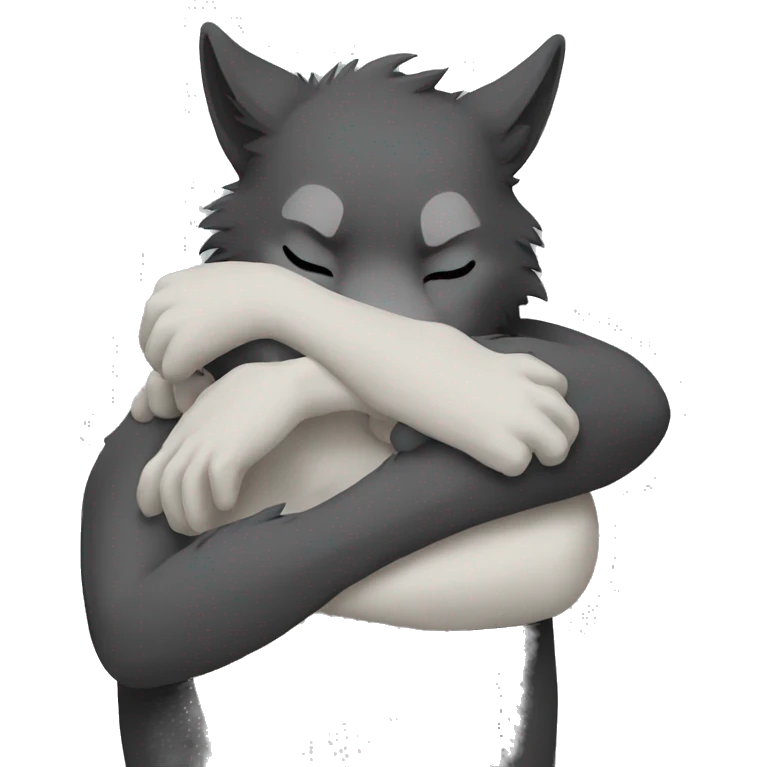 wolf hug emoji