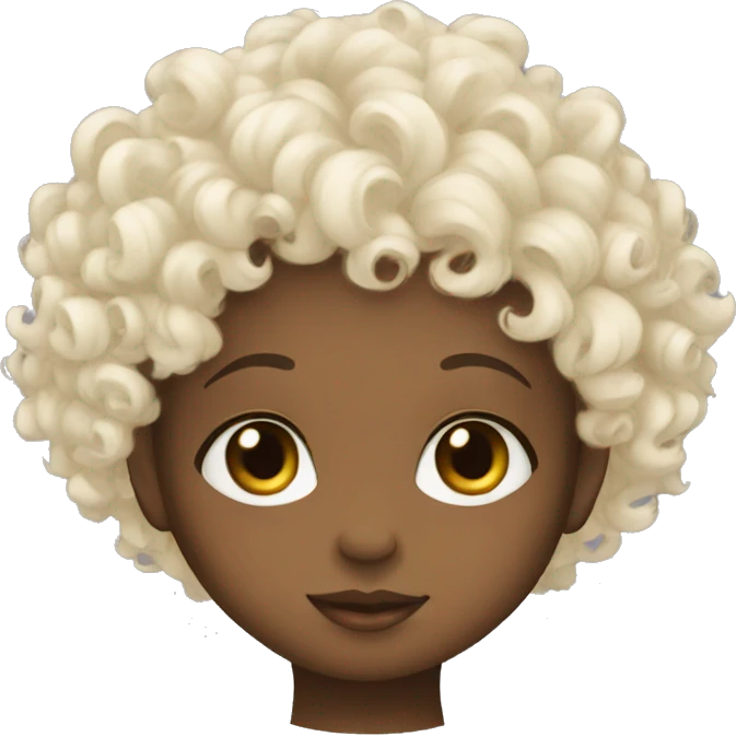 curly black hair baby emoji