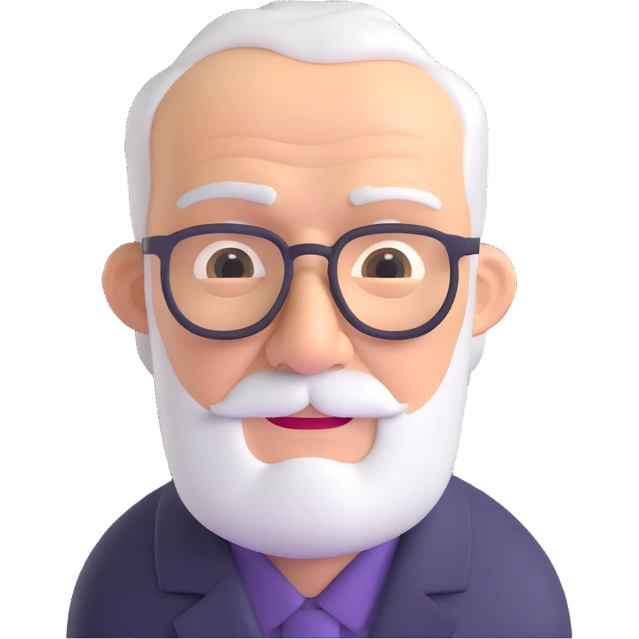elderly white grandfather emoji