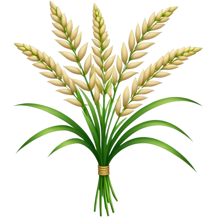 bouquet Saccharum Grass flower, stem, leaf emoji