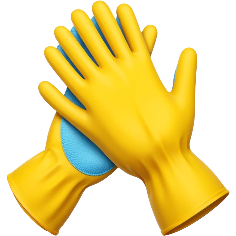 Yellow Rubber gloves emoji