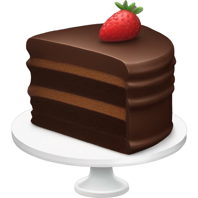 Chocolate cake emoji
