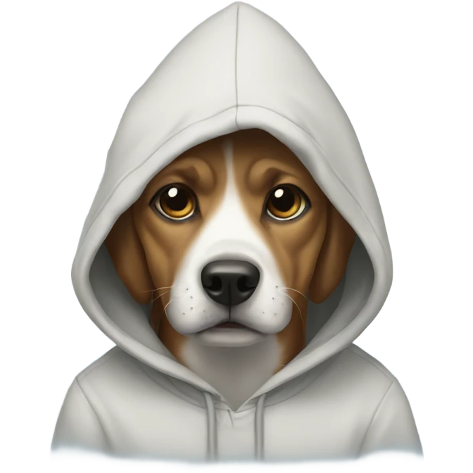 Dog with hoodie emoji
