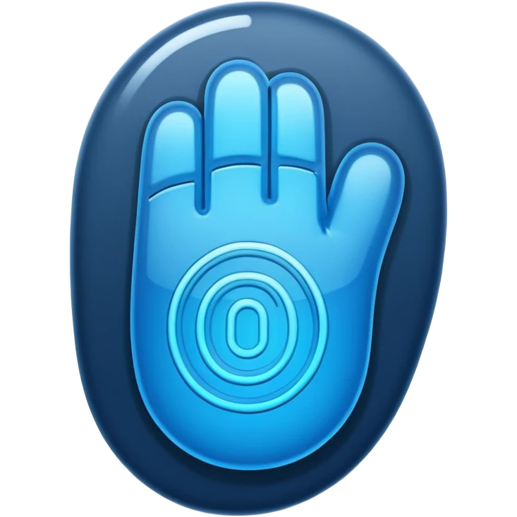cybersecurity fingerprint scan emoji emoji