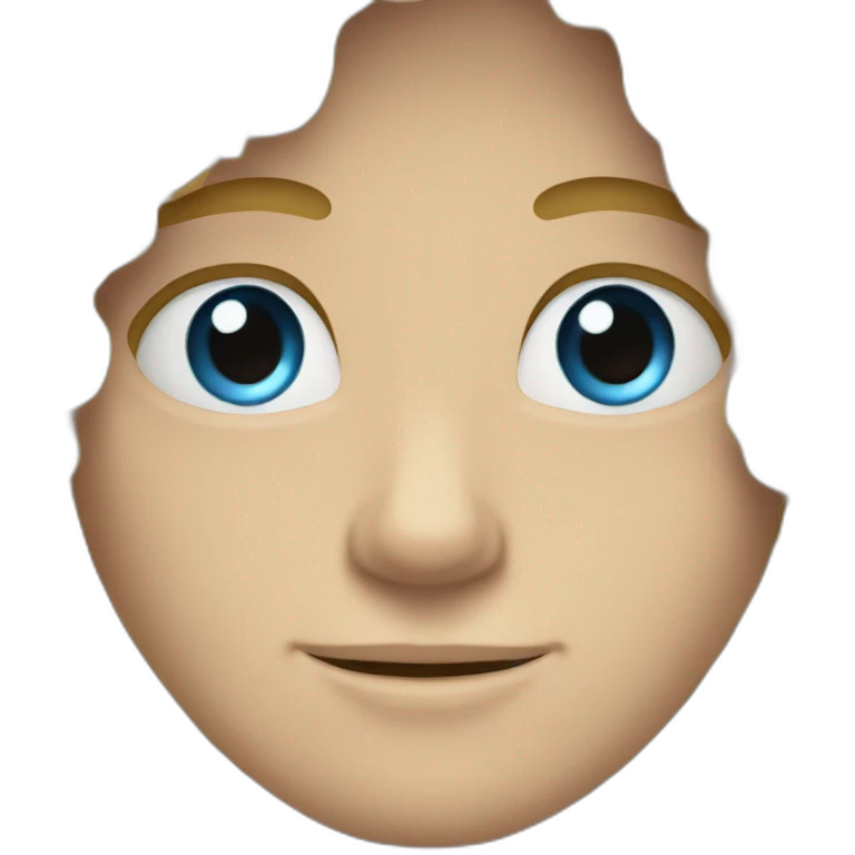 guy very long curly blond hair blue eyes emoji