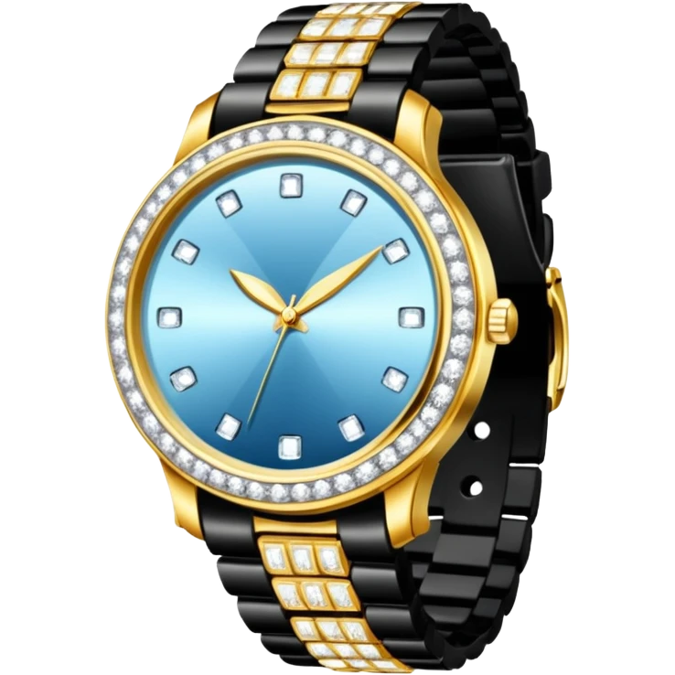 Crie um relógio de pulso cravejado de diamantes  emoji