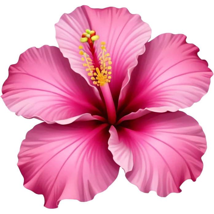 hibiscus flower pink emoji