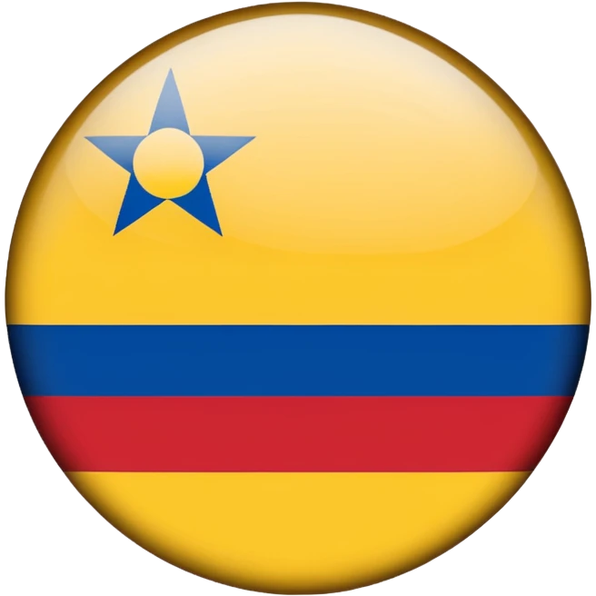Bandera de colombia circular emoji