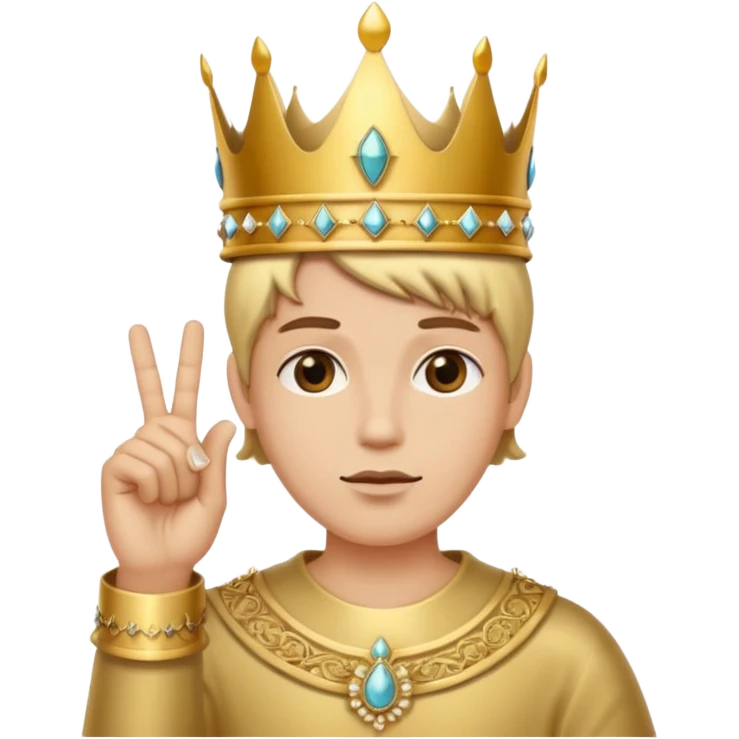 🖕🏻+👑 emoji