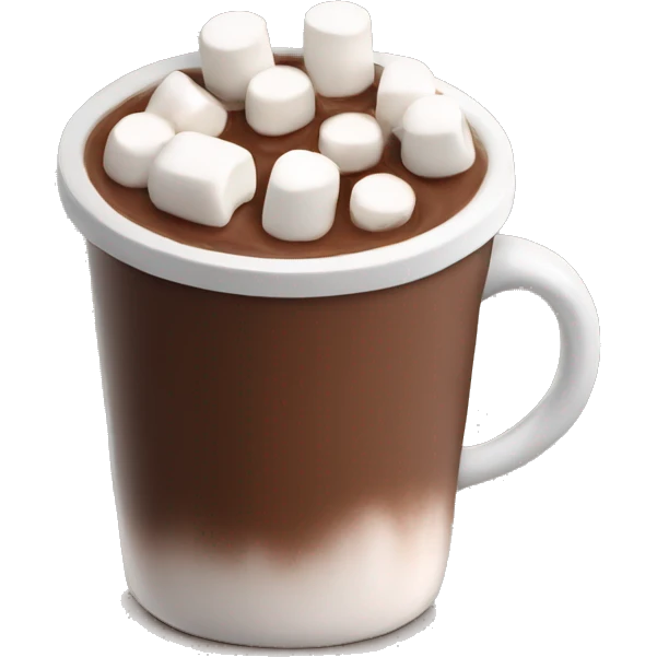 2 cups of hot chocolate with marshmallows  emoji