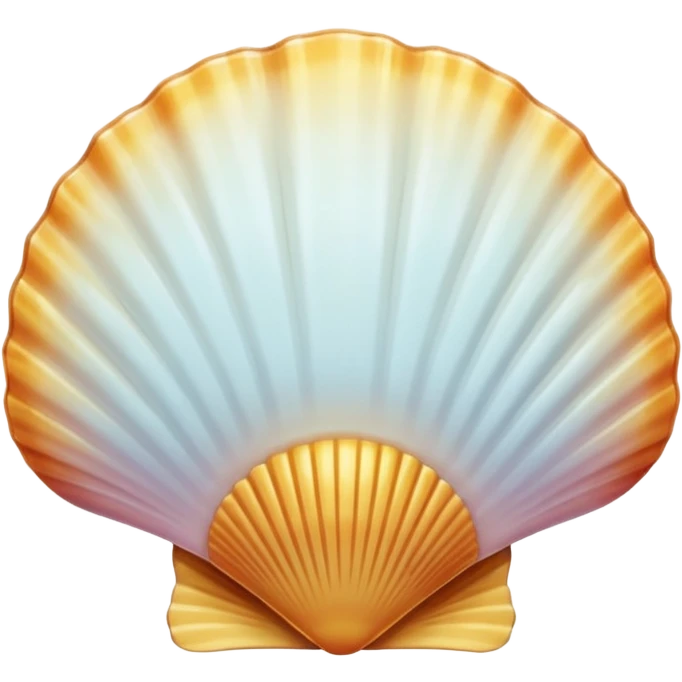 scallop shell, simple, clear emoji