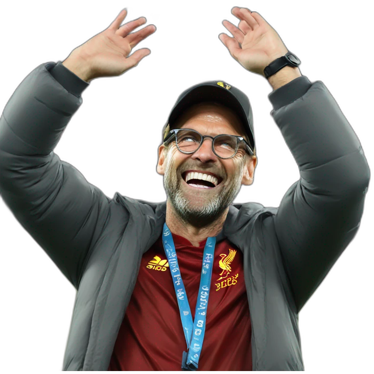 Jurgen Klopp celebrating emoji