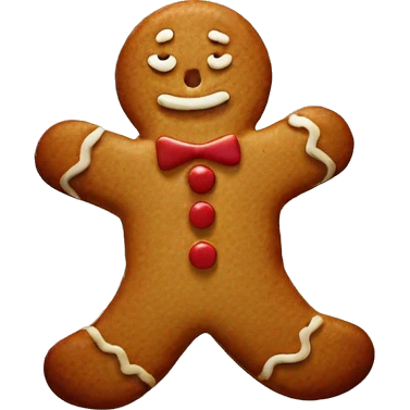 Gingerbread Man cookie emoji