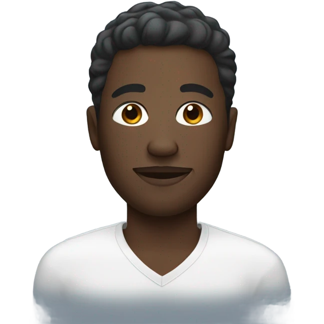 black Man wearing skin care mask on face emoji