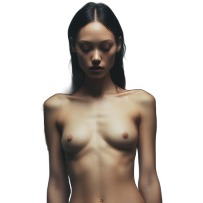 Elizabeth Elam, david bellemere, Bare belly, Wings, Choker, Bathed in shadows, FOV 90 degrees, short lighting, L USM, Cold Colors, gilded technique, extremely hyper aesthetic, absurdres emoji