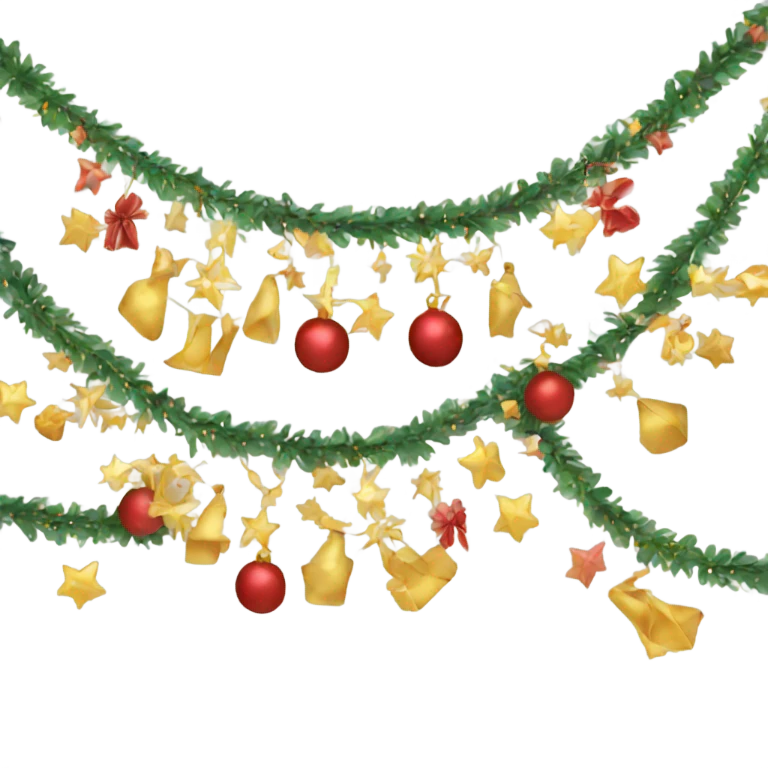 New Year's garland  emoji