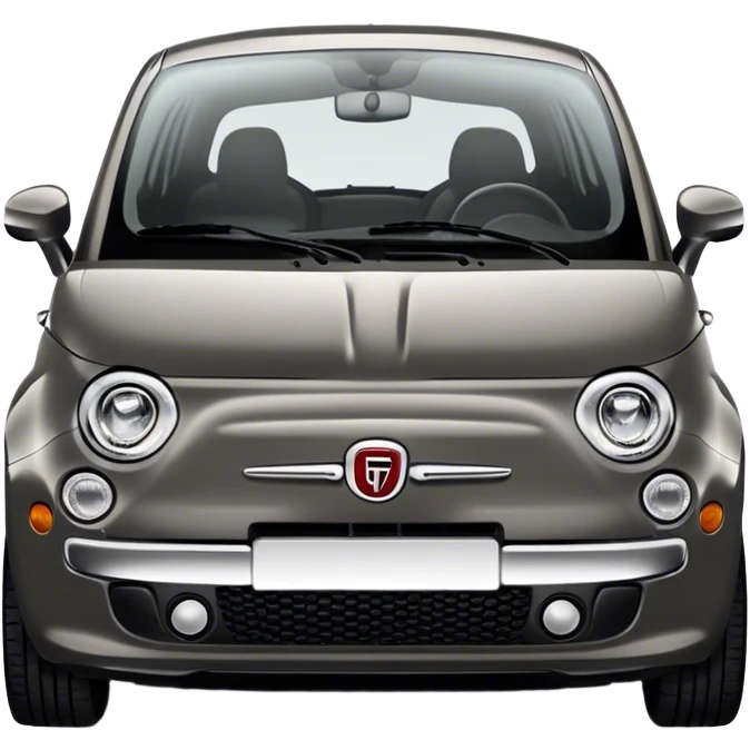 2013 charcoal fiat 500 emoji
