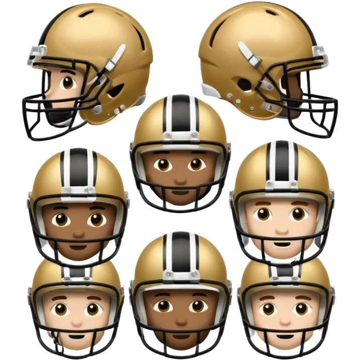 college football players helmets emoji