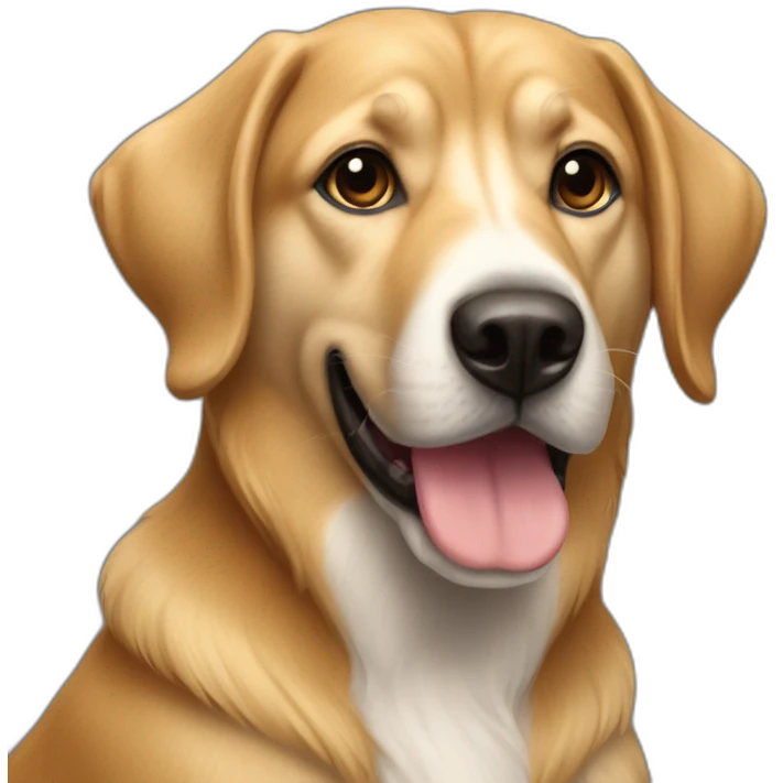 Un chien qui promène un chien emoji
