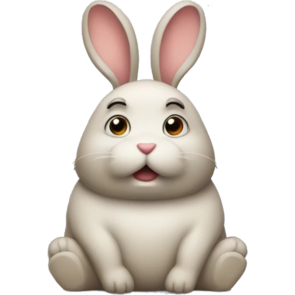 rabbit body unhappy emoji