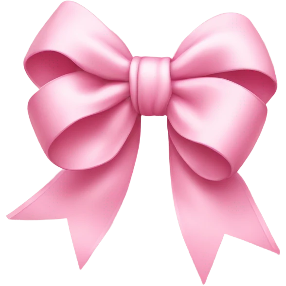 light pink bow on light pink bow emoji