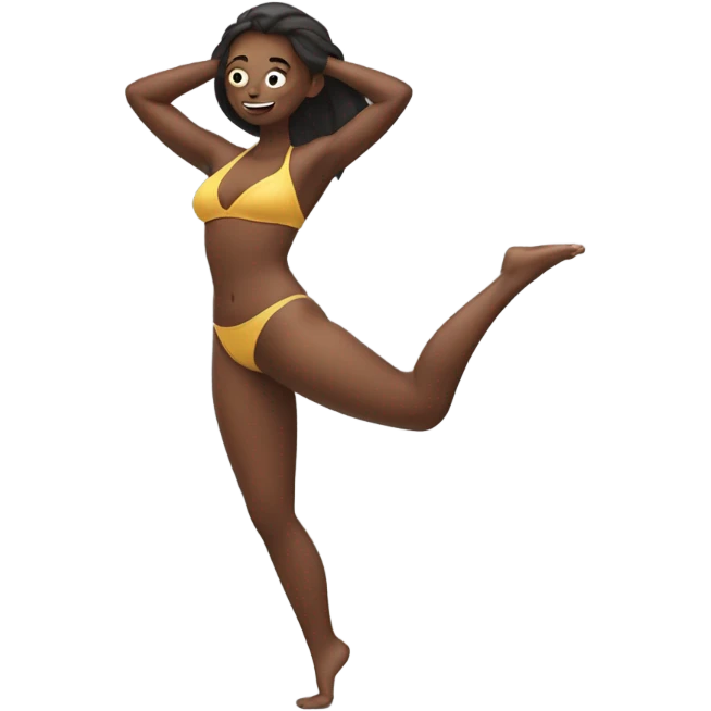 Woman in Bikini stretch emoji