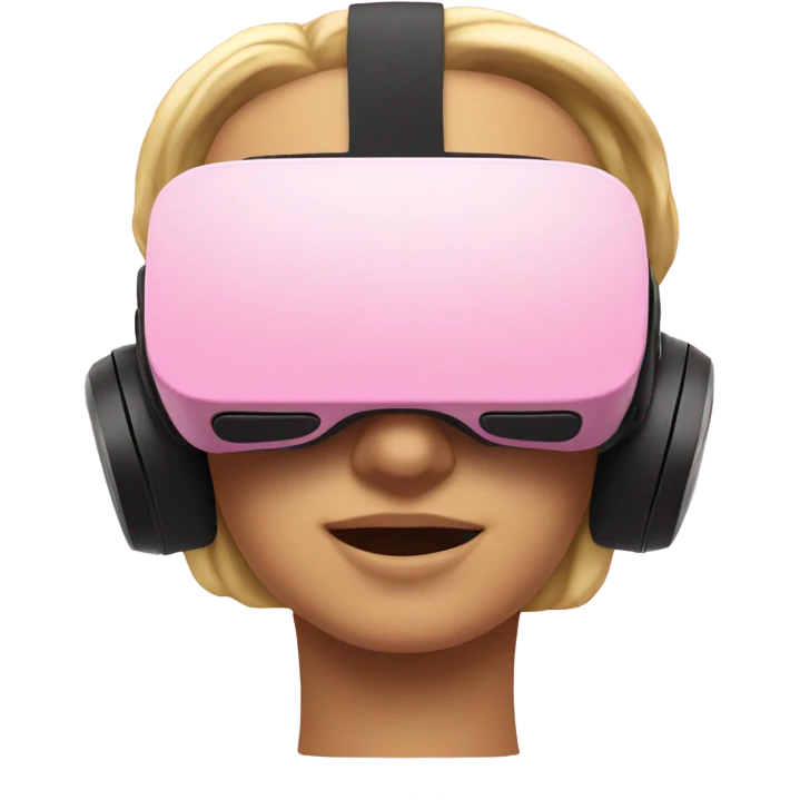 pink vr headset emoji
