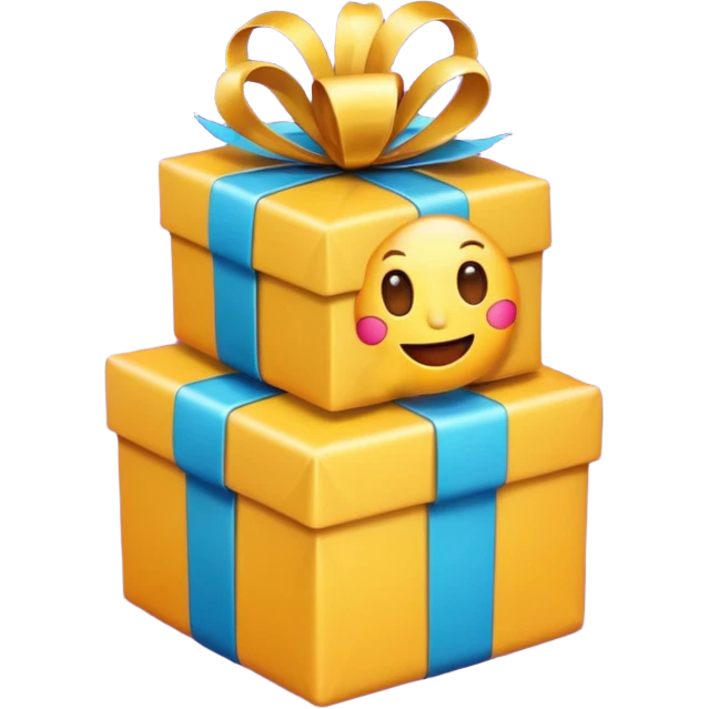 Emoji opening present
 emoji