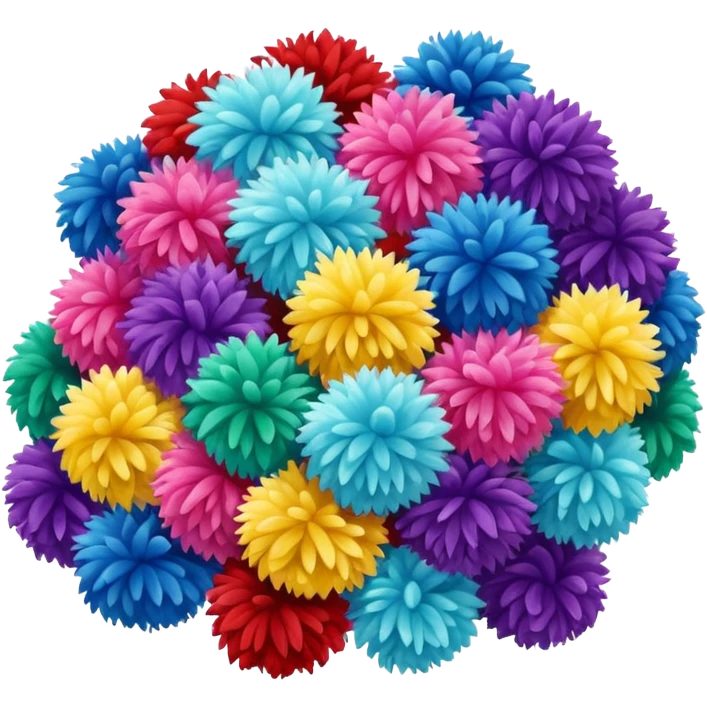 Pom poms emoji