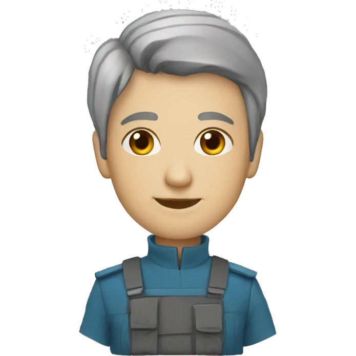 Волнистая линия. Градиент. Синяя-серая emoji