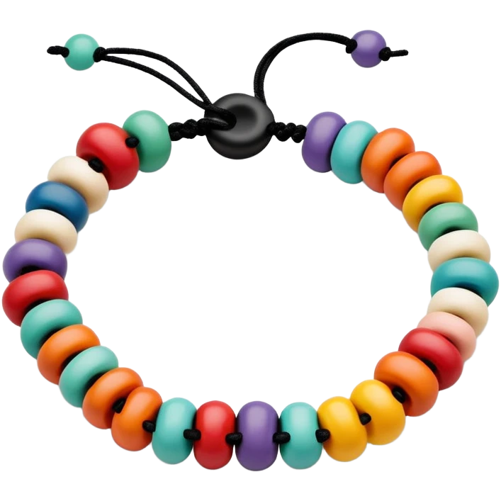 Clay bead Bracelet  emoji