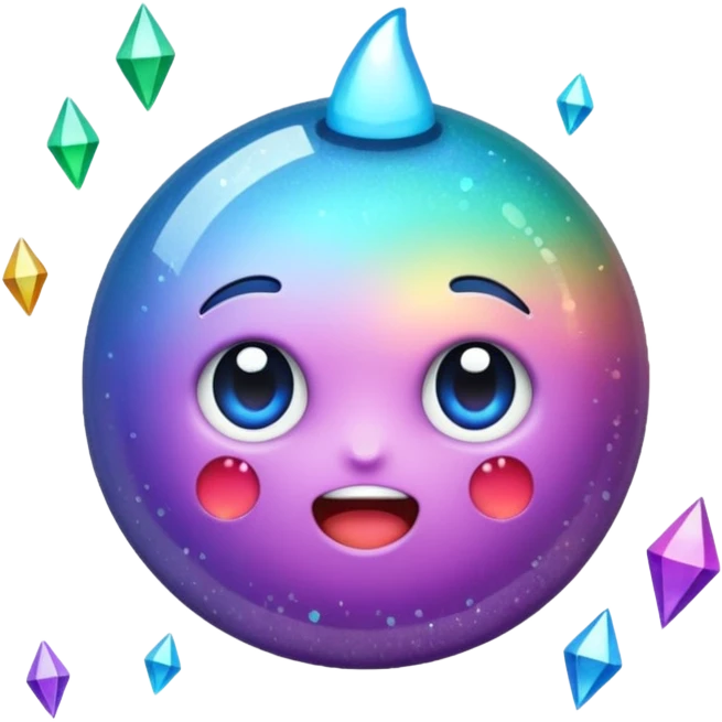 Glitter fatal touch emoji