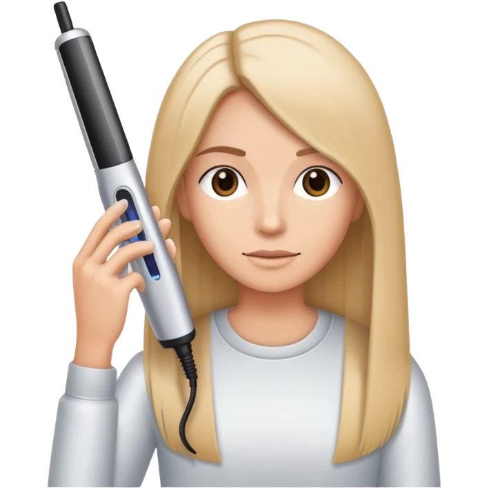 Planchandome el pelo emoji