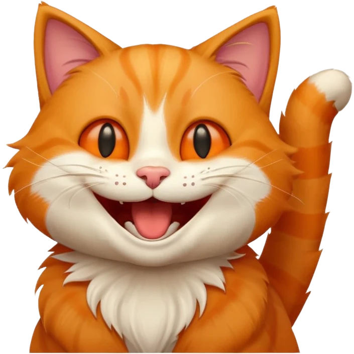 قط يضحك emoji