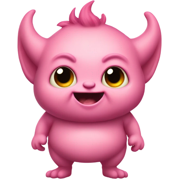 pink chubby Valentine Imp emoji