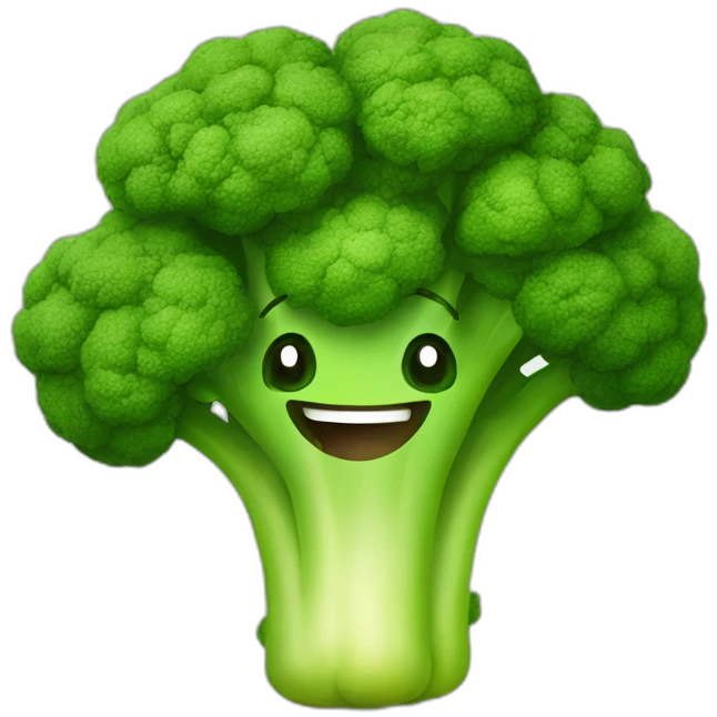 happy broccoli emoji