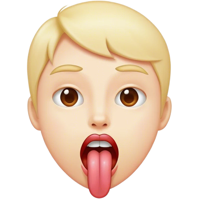Sticking tongue out emoji