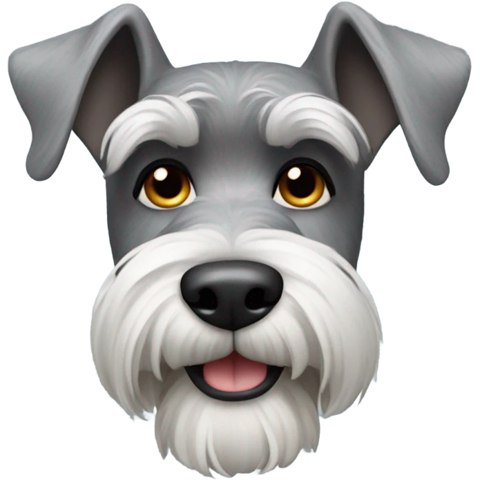 Grey schnauzer emoji