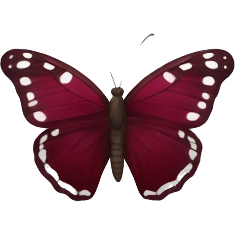 Burgundy butterfly emoji
