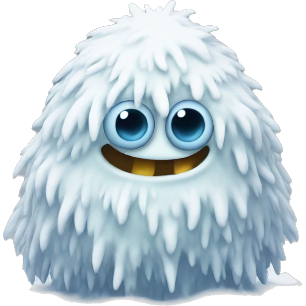 Bumble snow monster emoji