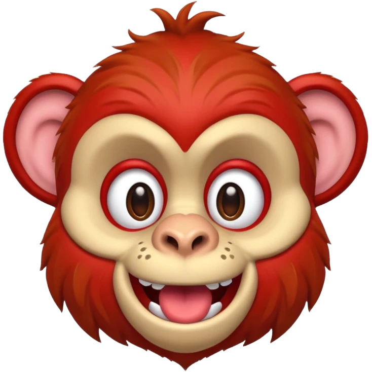 red circus monkey emoji