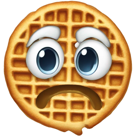 Waffle with face surfing emoji