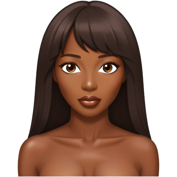 Naked Naomi campbell emoji